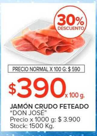 Carrefour Jamón crudo feteado oferta