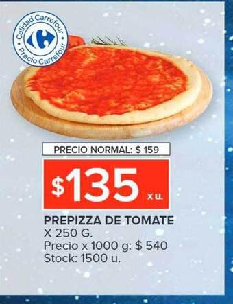 Carrefour Prepizza de tomate oferta