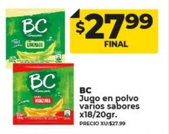 Supermayorista Vital Bc jugo en polvo varios sabores oferta