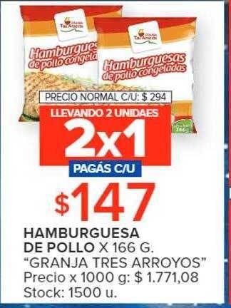 Carrefour Hamburguesa de pollo oferta