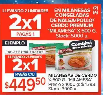 Carrefour Milanesa de cerdo oferta