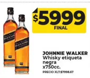 Supermayorista Vital Johnnie walker whisky etiqueta negra oferta