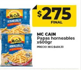 Supermayorista Vital Mc cain papas horneables oferta