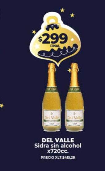 Supermayorista Vital Del valle sidra sin alcohol oferta