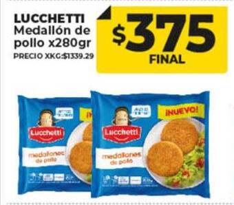 Supermayorista Vital Lucchetti medallón de pollo oferta