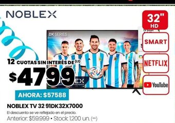 Changomas Noblex TV 32 91DK32X7000 oferta