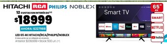 Changomas LED 65 4K Hitachi/Rca/Philips/Noblex oferta
