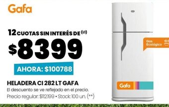 Changomas Heladera CI 282 Lt Gafa oferta