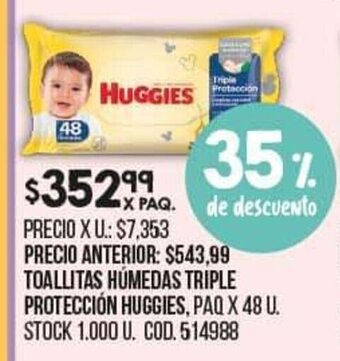 Coto Toallitas Húmedas Triple Protección Huggies oferta