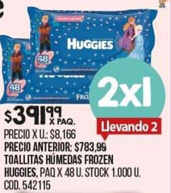 Coto Toallitas Húmedas Frozen Huggies oferta