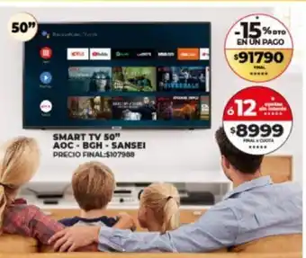 Supermayorista Vital Smart TV 50" AOC - BGH - Sansei oferta