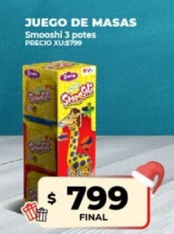 Supermayorista Vital Juego de Masas Smooshl 3 Potes oferta