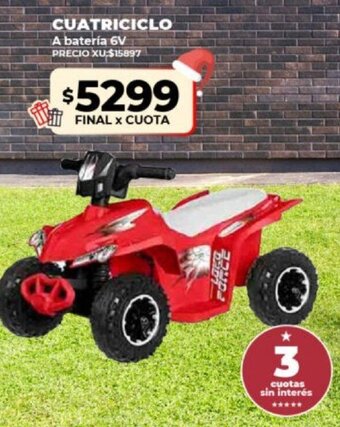 Supermayorista Vital Cuatriciclo A bateria 6V oferta