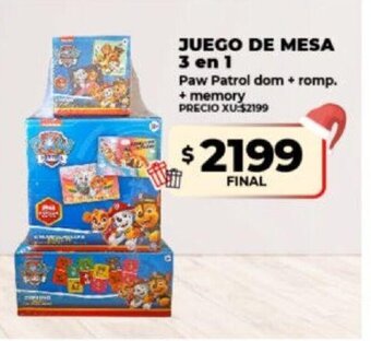 Supermayorista Vital Juego de Mesa 3 en 1 oferta