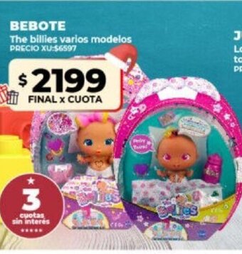 Supermayorista Vital Bebote The Billies Varios Modelos oferta