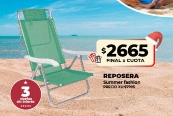 Supermayorista Vital Reposera Summer Fashion oferta