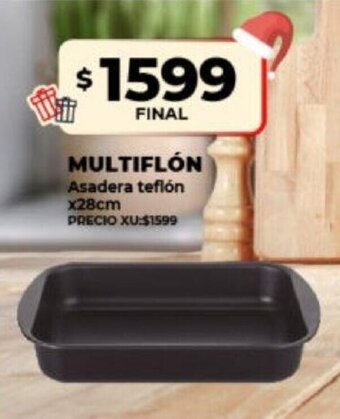 Supermayorista Vital Multiflón Asadera Teflón x 28cm oferta