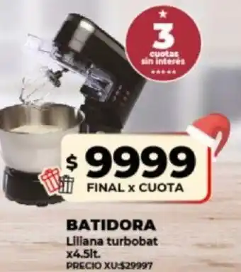 Supermayorista Vital Batidora Liliana Turbobat x 4.5lt oferta