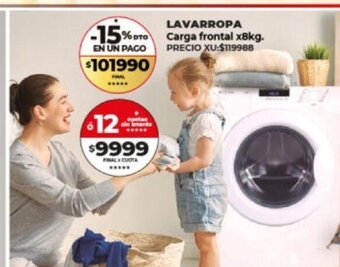 Supermayorista Vital Lavarropa Carga Frontal x 8kg oferta