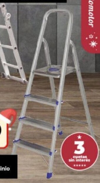 Supermayorista Vital Escalera Mor 4 Escalones Aluminio oferta
