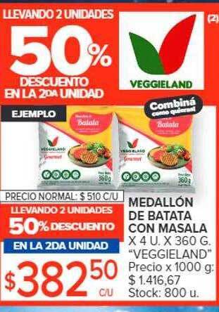 Carrefour Market Medallón de batata con masala oferta