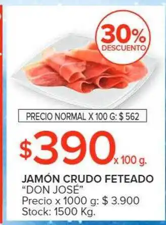 Carrefour Market Jamón crudo feteado oferta