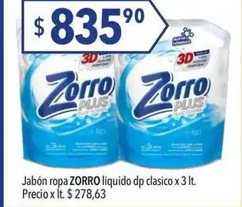 Hergo Jabón ropa zorro liquido dp clasico oferta