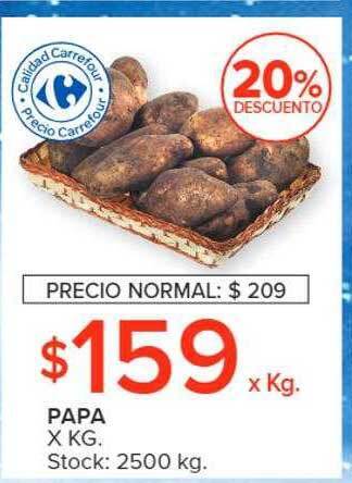 Carrefour Market Papa 20% descuento oferta