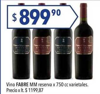 Hergo Vino fabre mm reserva oferta