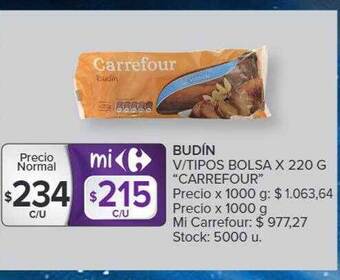Carrefour Market Budín v tipos bolsa oferta