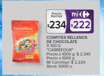 Carrefour Market Confites rellenos de chocolate oferta