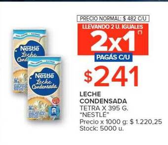 Carrefour Market Leche condensada tetra oferta