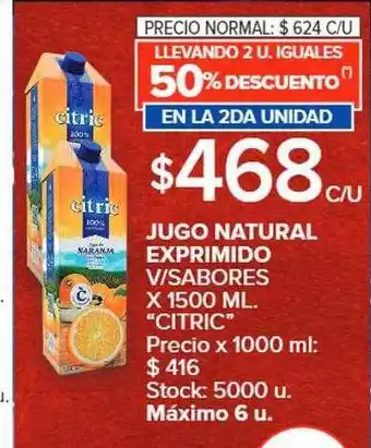 Carrefour Market Jugo natural exprimido v sabores oferta