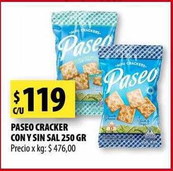 Punto Mayorista Paseo cracker con y sin sal oferta