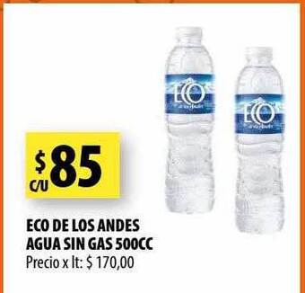 Punto Mayorista Eco de los andes agua sin gas oferta
