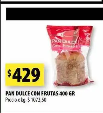 Punto Mayorista Pan dulce con frutas oferta