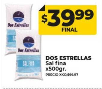 Supermayorista Vital Dos estrellas sal fina oferta