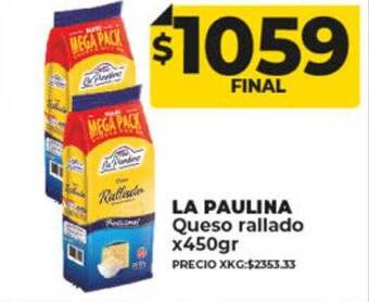 La paulina queso rallado