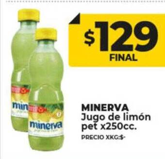 Supermayorista Vital Minerva jugo de limón oferta