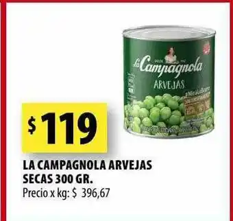Punto Mayorista La campagnola arvejas secas oferta