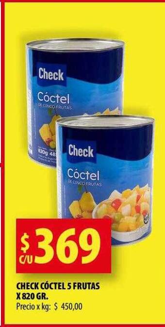 Punto Mayorista Check cóctel 5 frutas oferta