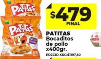 Supermayorista Vital Patitas bocaditos de pollo oferta