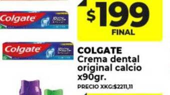Supermayorista Vital Colgate crema dental original calcio oferta