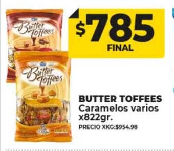 Supermayorista Vital Butter toffees caramelos varios oferta