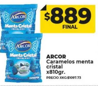Supermayorista Vital Arcor caramelos menta cristal oferta