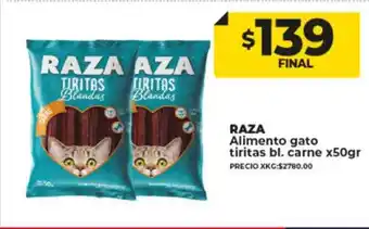 Supermayorista Vital Raza alimento gato tiritas bl. carne oferta
