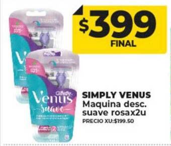 Supermayorista Vital Simply venus maquina desc. suave rosa oferta