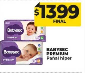 Supermayorista Vital Babysec premium pañal hiper oferta