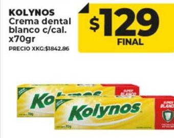 Supermayorista Vital Kolynos crema dental blanco c cal oferta