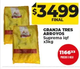 Supermayorista Vital Granja tres arroyos suprema iqf oferta